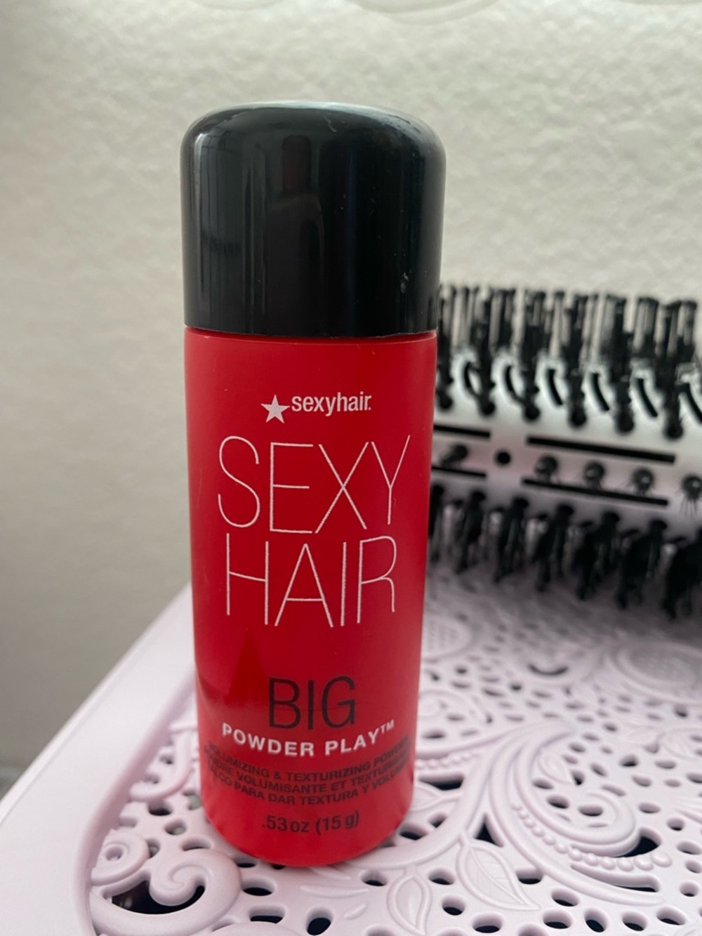Styling Blow Dryer Brush, Hair Volume Powder, Goody Headwrap and Comb Set - Picture 13 of 16